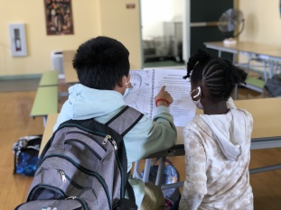 2 students reading
